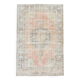 6x10 Soft Pastel Vintage Area Rug 198x303Cm SK 20973