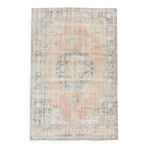 6x10 Soft Pastel Vintage Area Rug 198x303Cm SK 20973