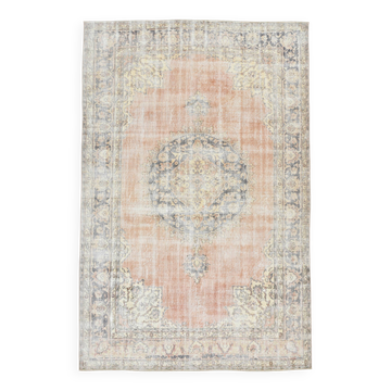6x10 Soft Pastel Vintage Area Rug 198x303Cm SK 20973