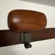 Antique Italian design wall coat rack Ezhio Longhi / Elam vintage teak