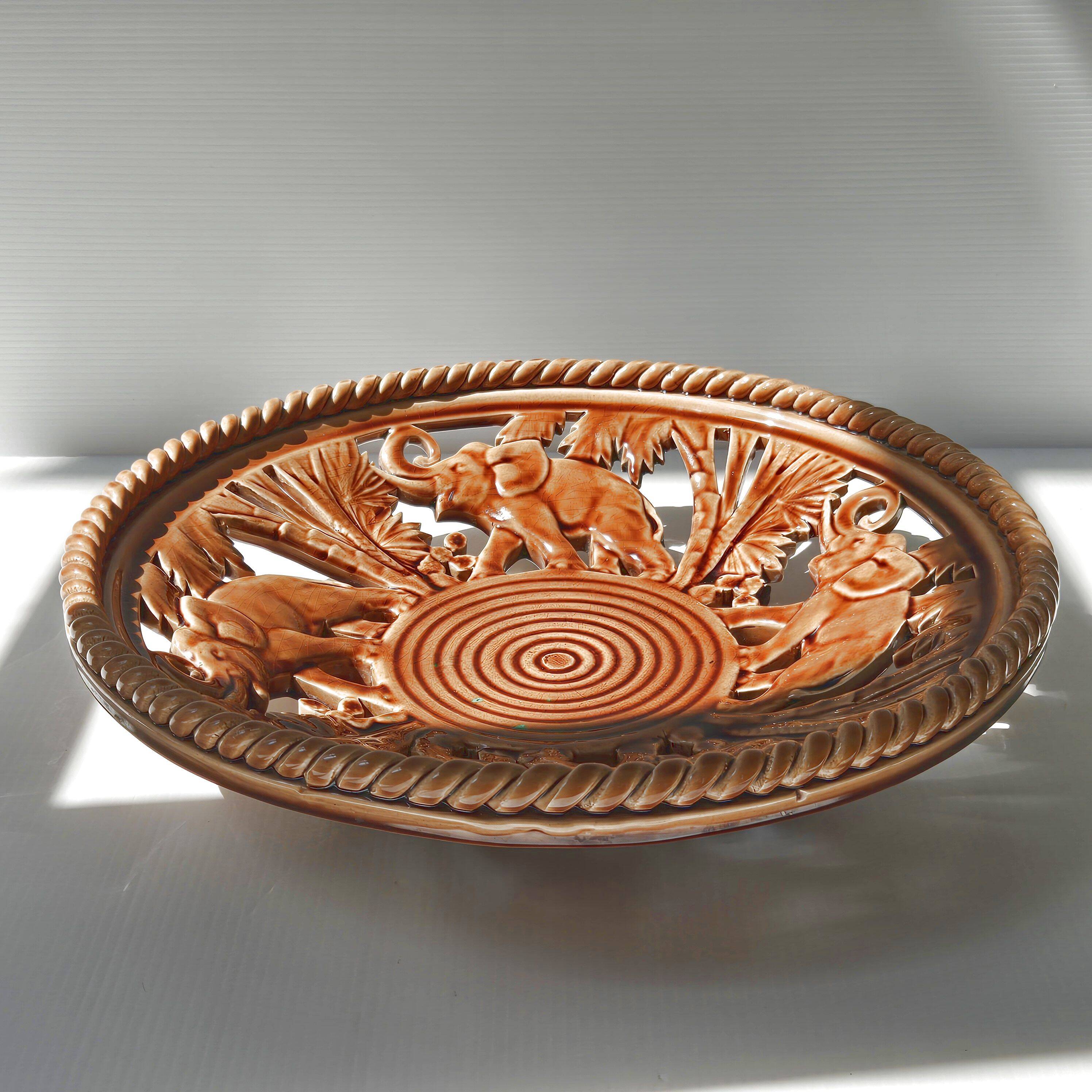 Art Deco Openwork Braided Elephant Cup