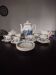 Coffee pot, milk jug, sugar bowl, 6 coffee cups and saucers.