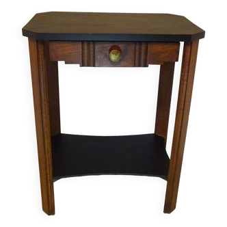 Art Deco oak side table