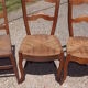17 old straw chairs