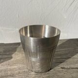 Art Deco silver-plated metal tumbler