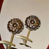 2 coat hooks, bronze