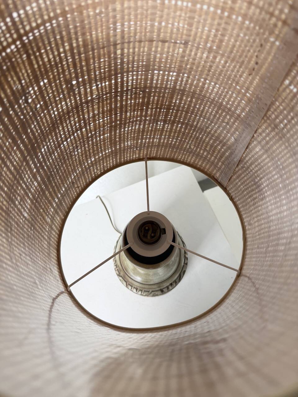 Ceramic table lamp by Marius Bessone