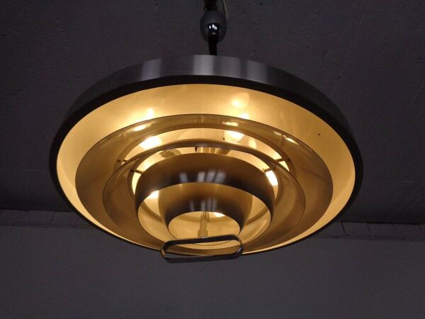 Large Danish Adjustable Ceiling Lamp, 1960s