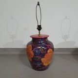 Hand-turned ceramic / glazed vase lamp holders 1970s (most likely French)