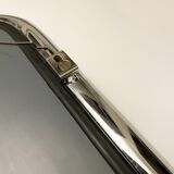 Mirror in chrome tubular steel, from the 70s and 80s 56x56cm
