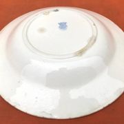 Années 1920 Assiette creuse Badonviller France Demi-Porcelaine