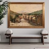 Signed Italian landscape painting from the 20th century