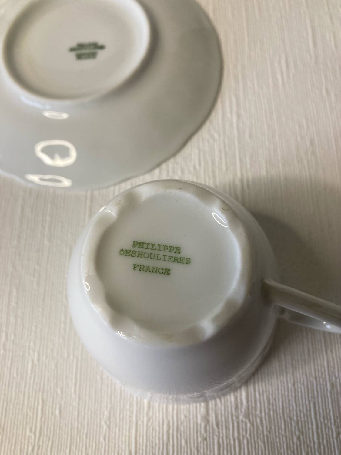 Philippe Deshoulières California Coffee Cups and Saucers