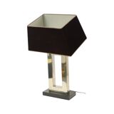 Lampe de table design Eichholtz Arlington en acier inoxydable avec base en granit 72 cm