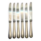 Set of 6 small silver-plated Navy knives from Christofle