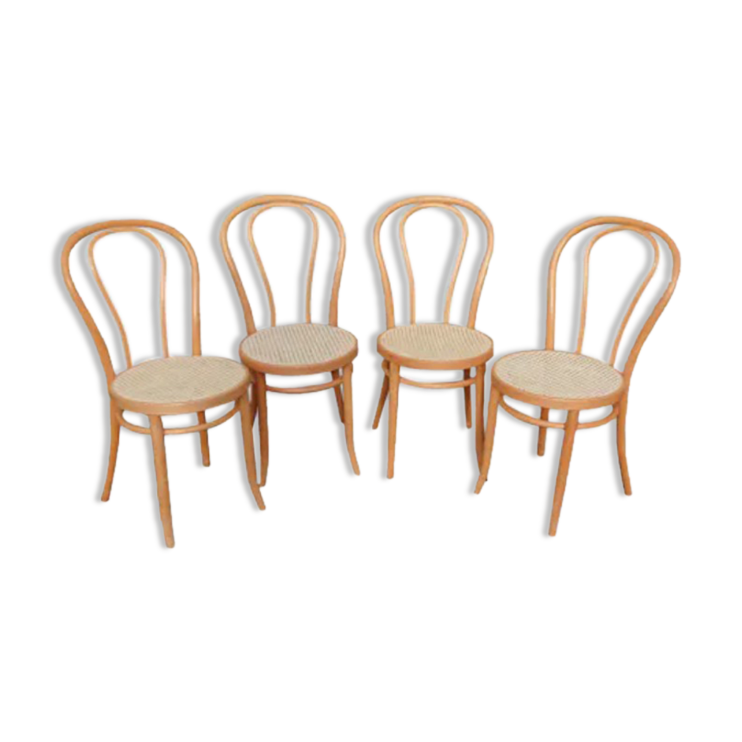 4 bistro chairs beech light