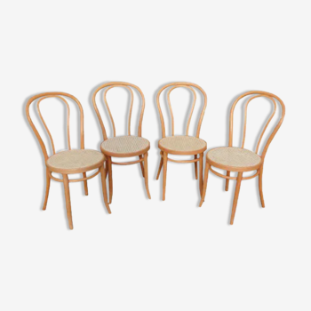 4 bistro chairs beech light