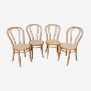 4 Chaises bistrot hêtre clair