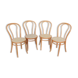 4 bistro chairs beech light