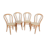 4 Chaises bistrot hêtre clair