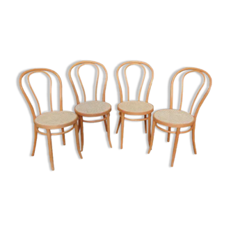 4 bistro chairs beech light