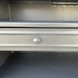 Metal kitchen cabinet, ball handles, 1950s