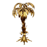 Lampe de table palmier en laiton de style Hollywood Regency italien par Hans Kögl
