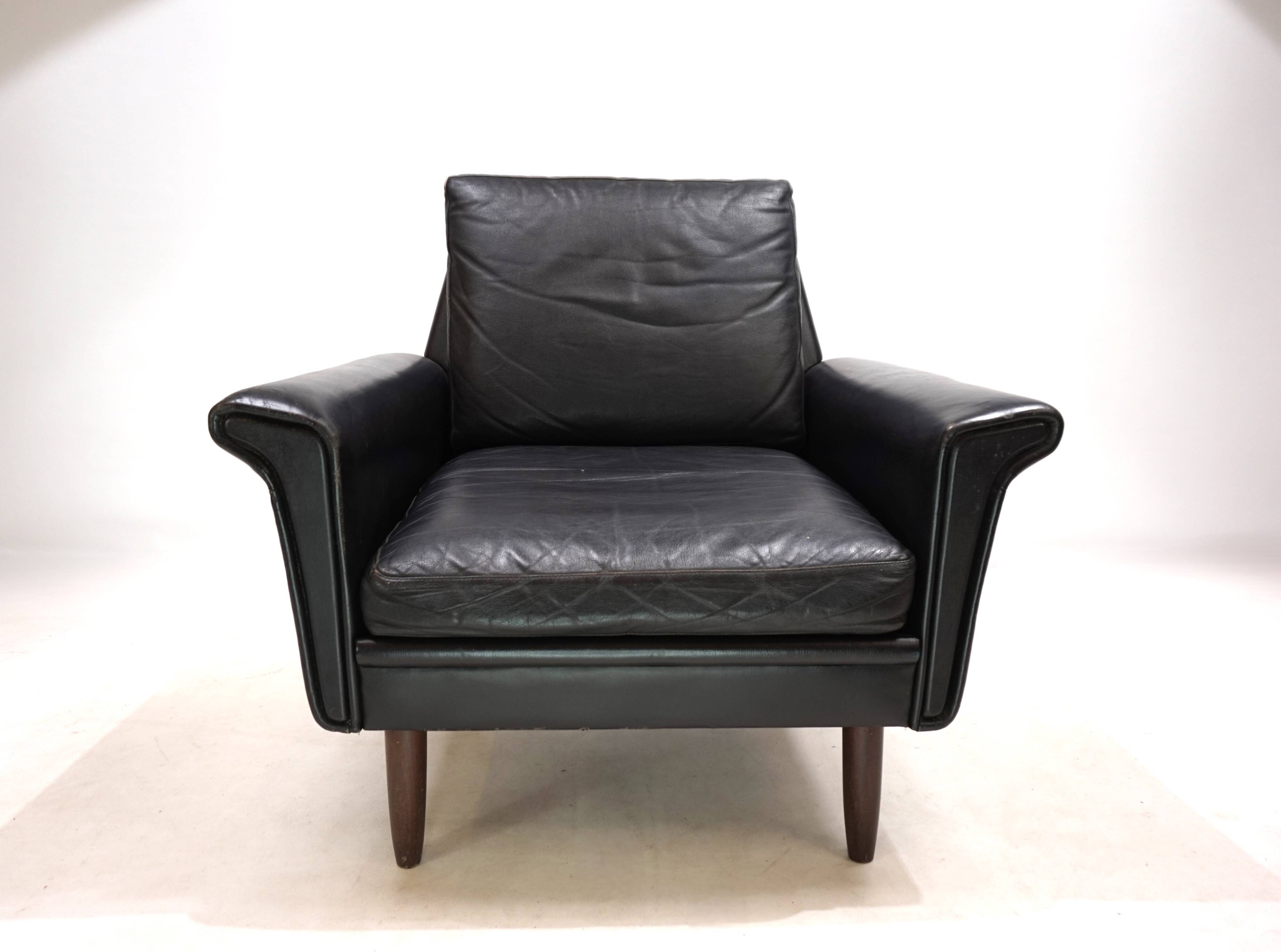 Gustav Thams leather lounge chair, 1960