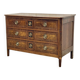 Louis XVI period chest of drawers in walnut, oak and fir, 18th century