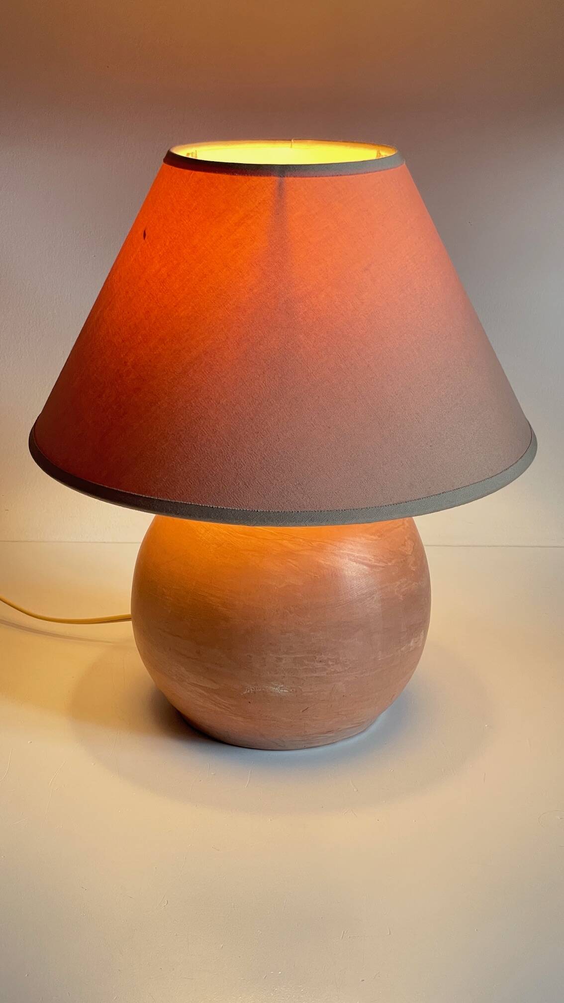 Vintage Handmade Terracotta Lamp