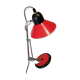 Vintage red black luminor style lamp