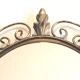 Deknudt 60s gold brass oval mirror- 65x50cm