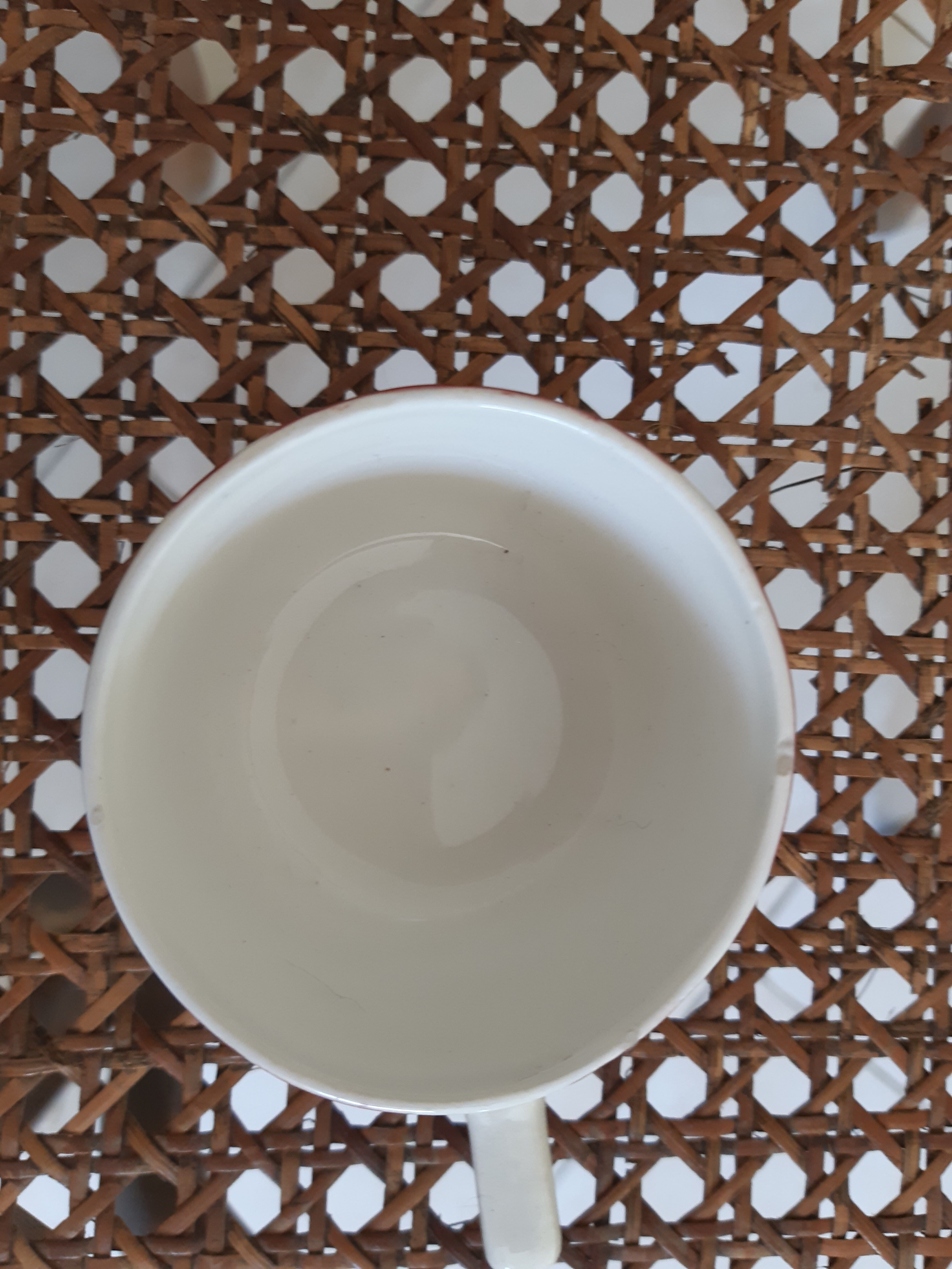 Coffee maker and cups Digoin Sarreguemines