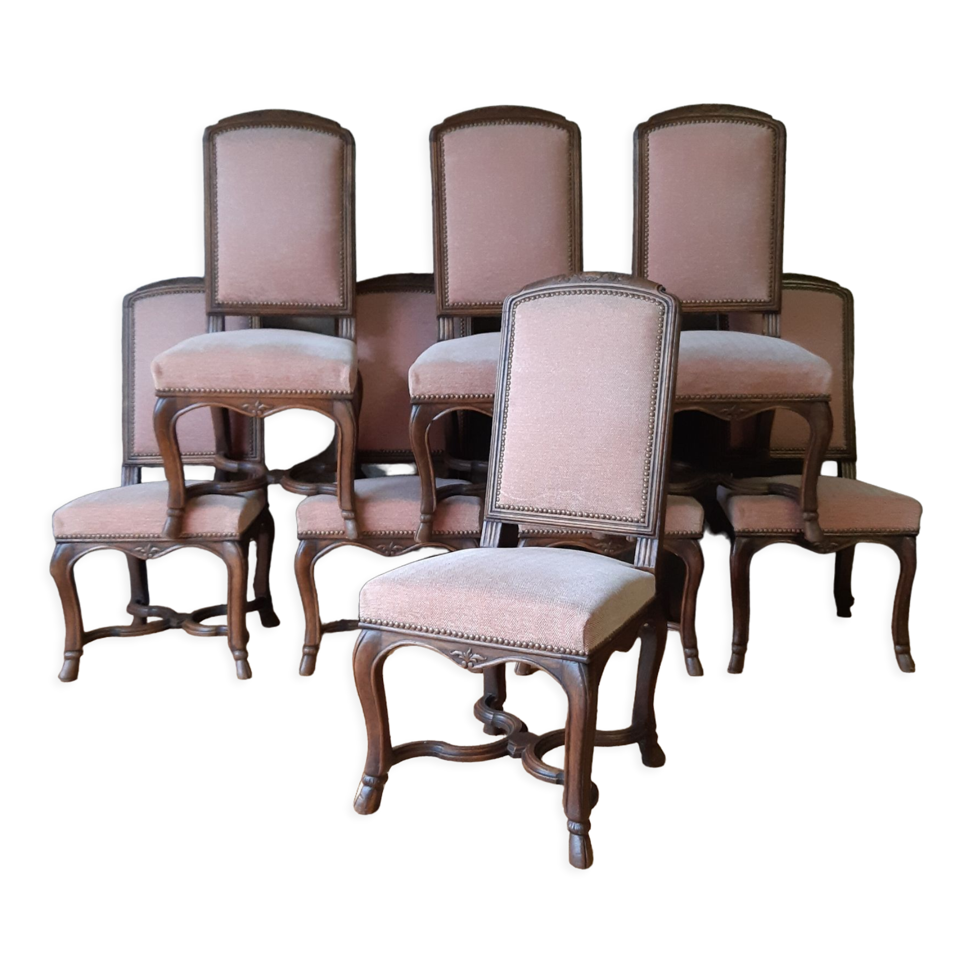 8 Louis XV style chairs