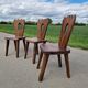 Lot de 3 chaises brutaliste Aranjou style olavi Hanninen
