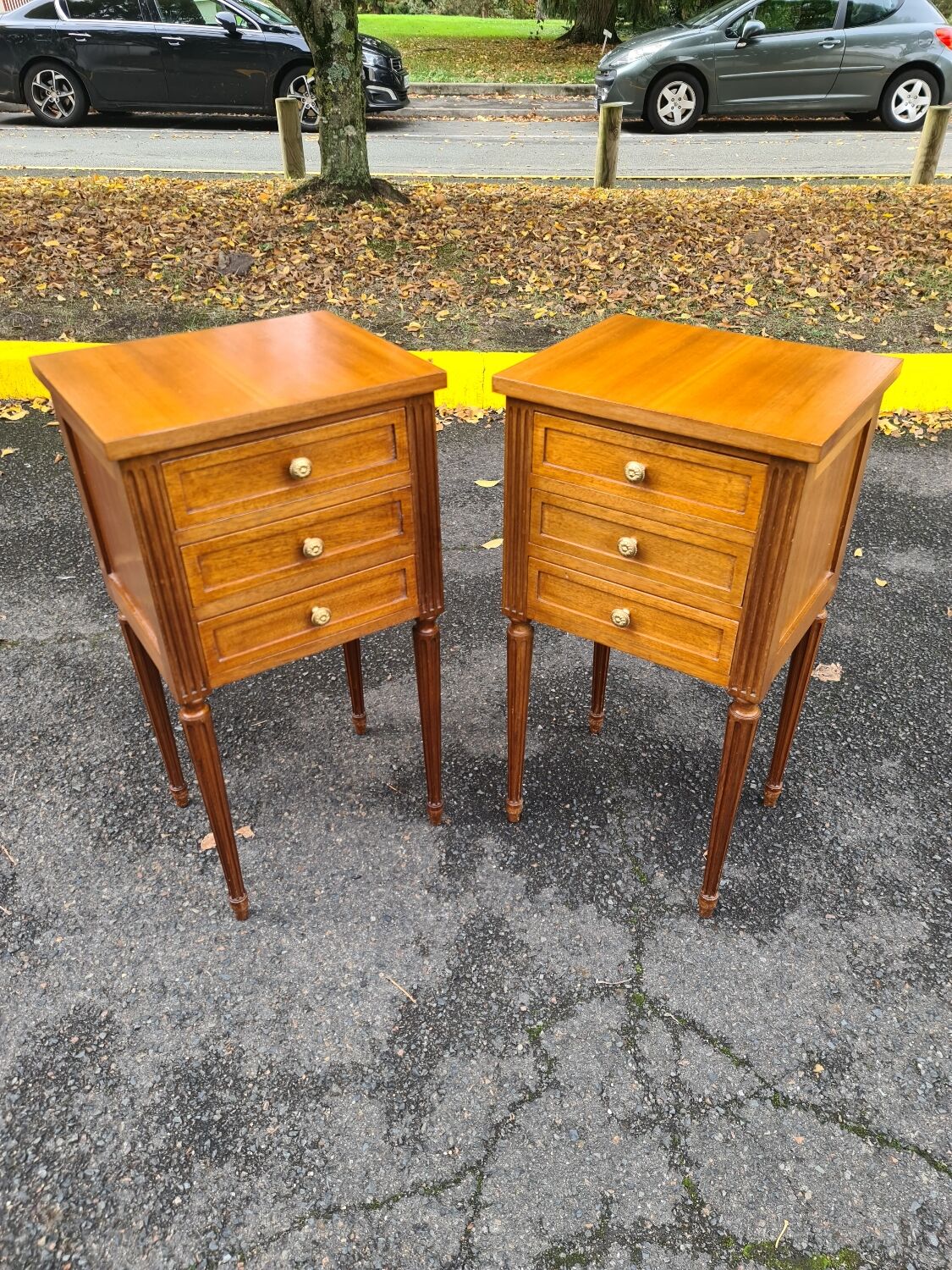 Pair of Louis XVI bedsides