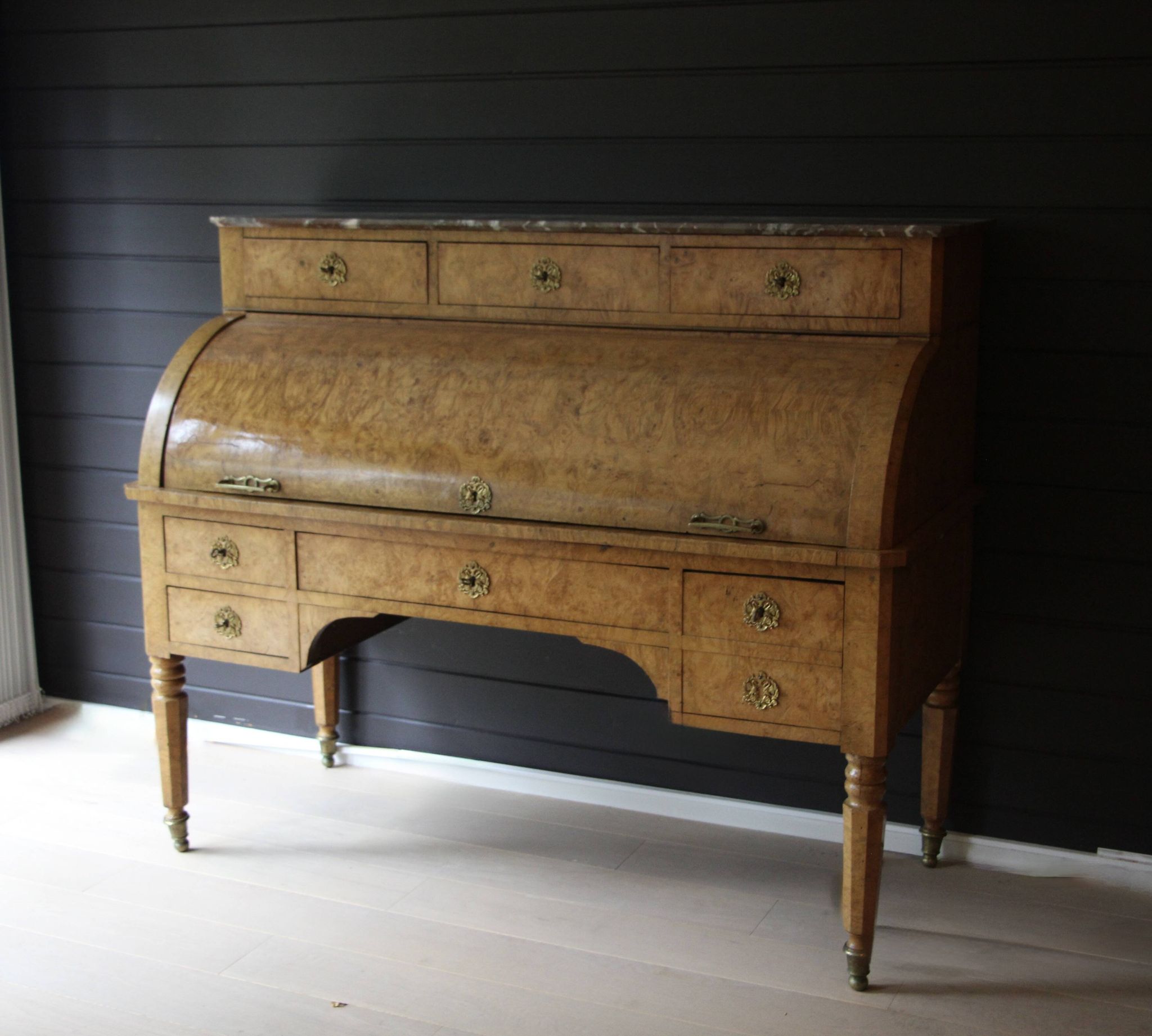 Bureau à cylindre époque Charles X
