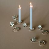 Silver-plated candle holder
