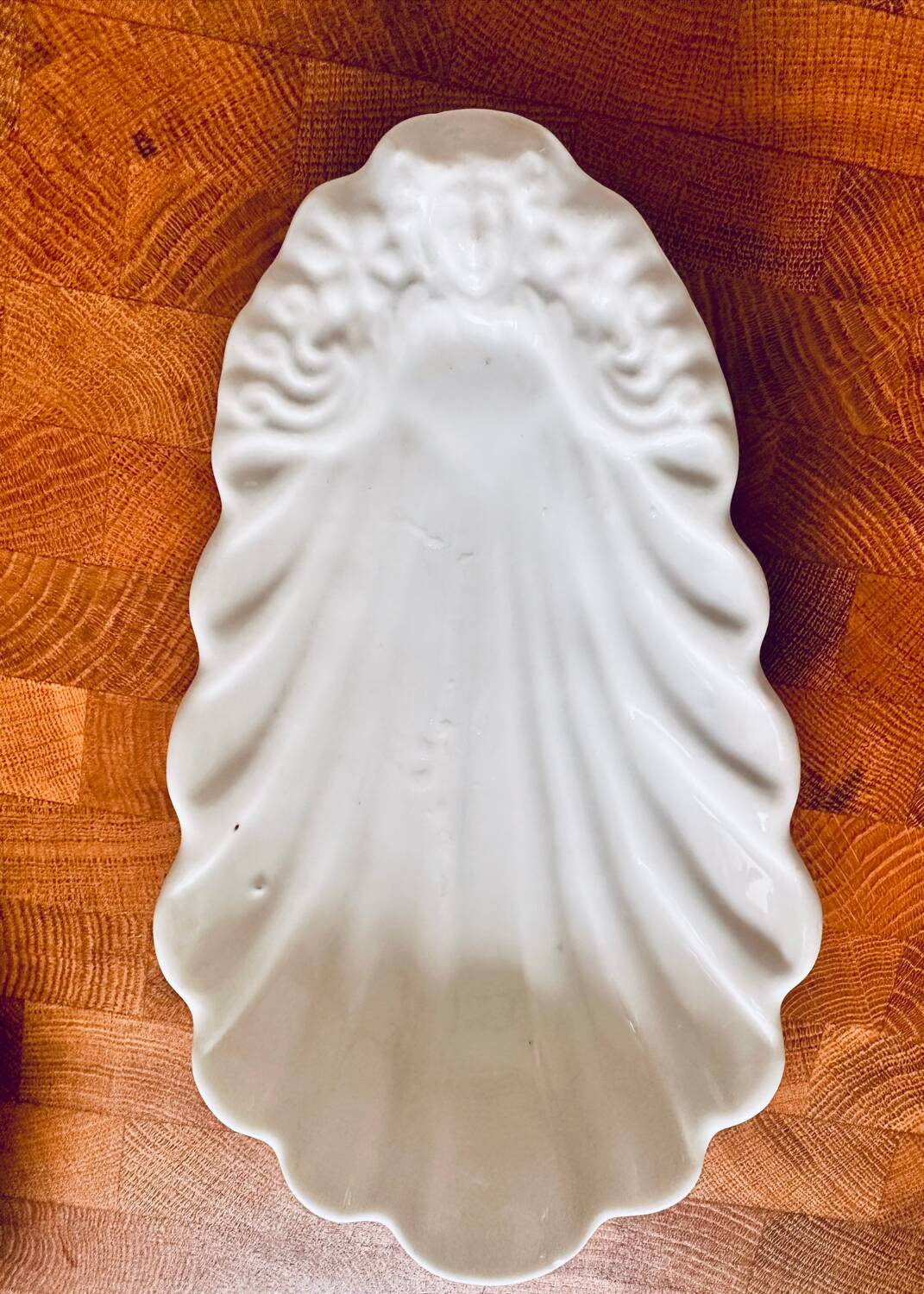 Old 19th century white dish