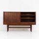 Teak highboard by Jensen & Mølholm (Denmark, 1960s).