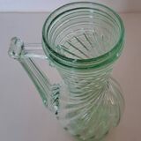 Signed spun glass vase