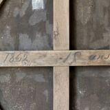 Painting: LETOURNELLE (19th century). Portrait of a schoolgirl. 1862.