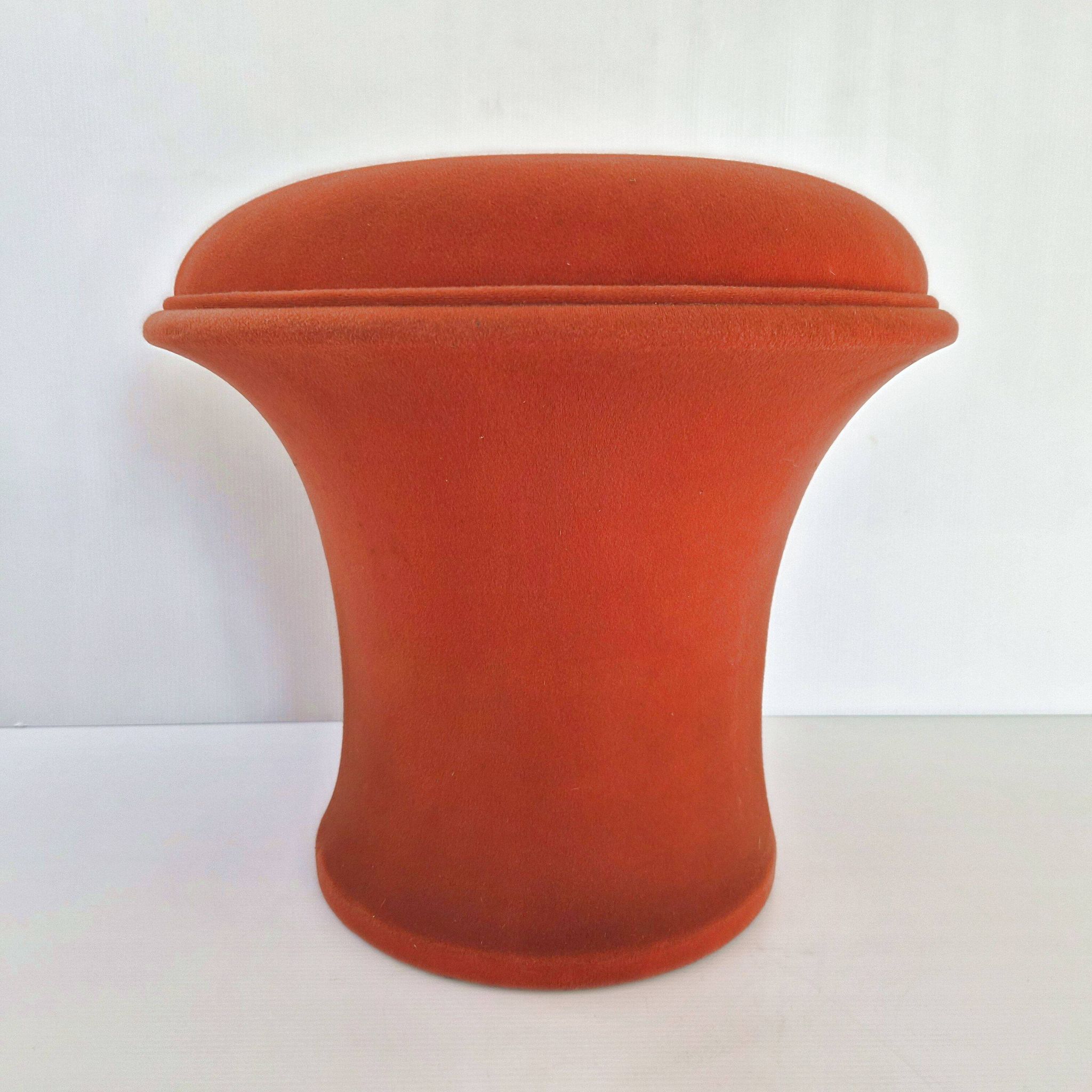Pouf Ottoman Mushroom Stool Vintage 1960 Wool Jersey DLG Pierre Paulin