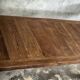 Large upcycled golden teak coffee table L1m60 W70 H45