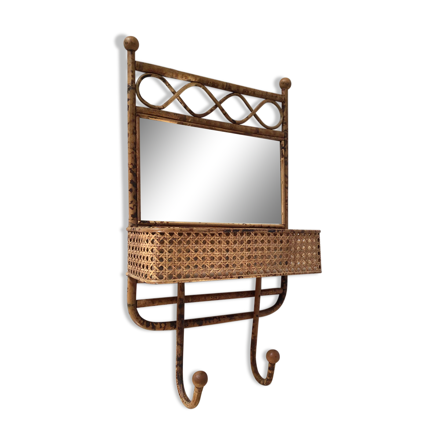 Coat rack Bamboo Rattan