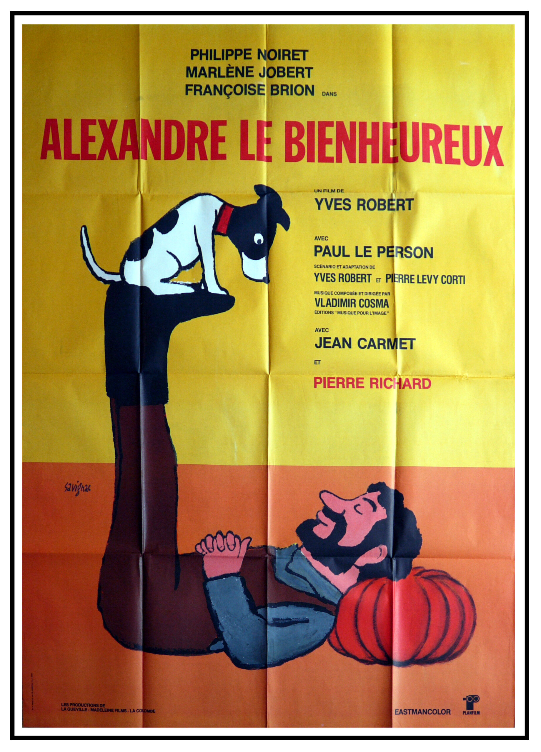 Original cinema poster "Alexander the Blessed" Yves Robert