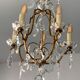 Lustre pampilles en cristal style Louis XVI, XXème