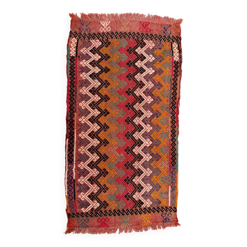 Vintage turc Mini Kilim 91x47 cm laine petit Kelim Runner, shabby Chic