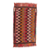 Vintage Turkish Mini Kilim 91x47 cm Wool Small Kelim Runner, shabby Chic