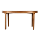 Table extensible oblongue Nathan en teck, style Midcentury. Vintage moderne